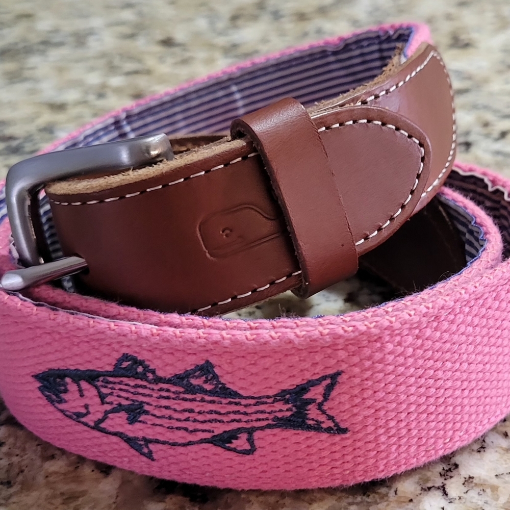 Men's Vineyard Vines Size 36 Pink Belt